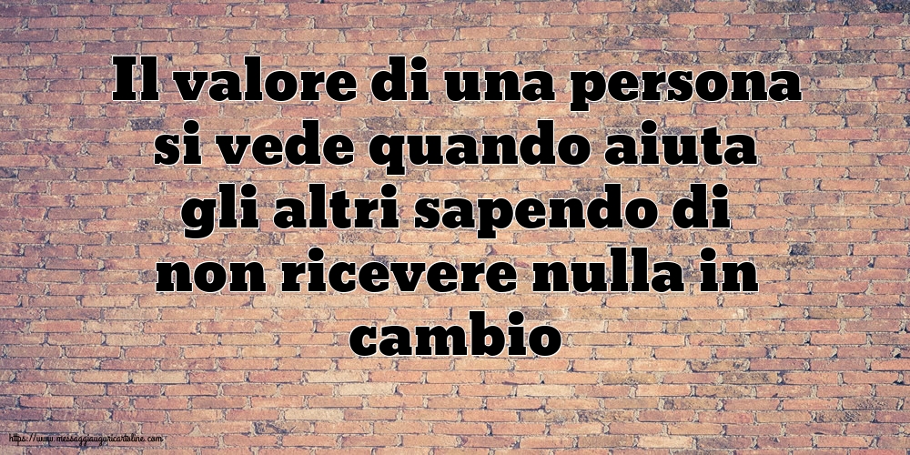 Il valore di una persona