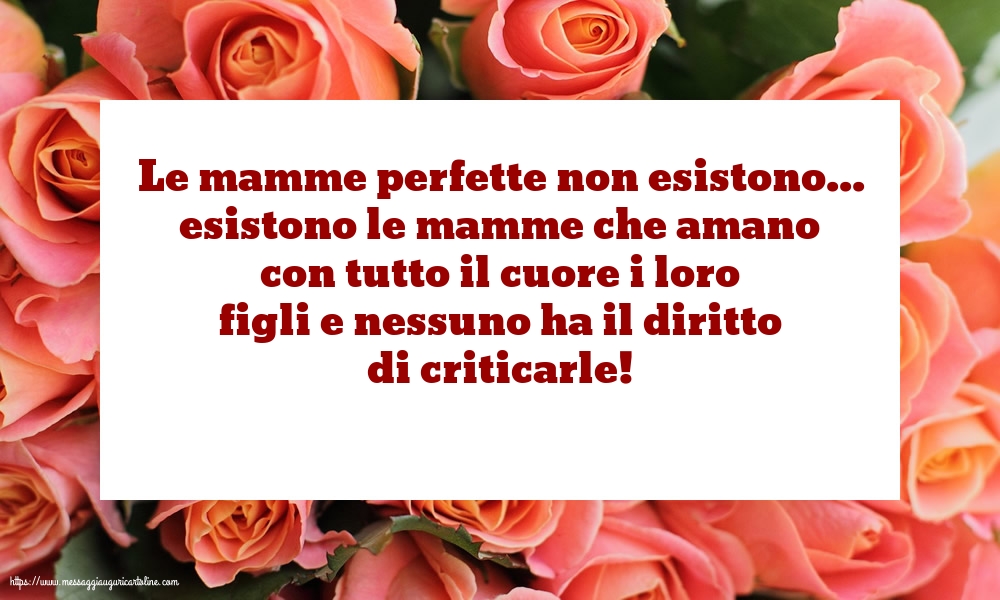 Le mamme perfette non esistono