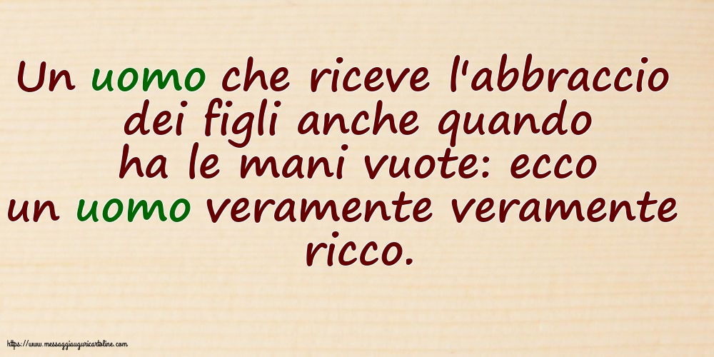 Famiglia In uomo veramente veramente ricco