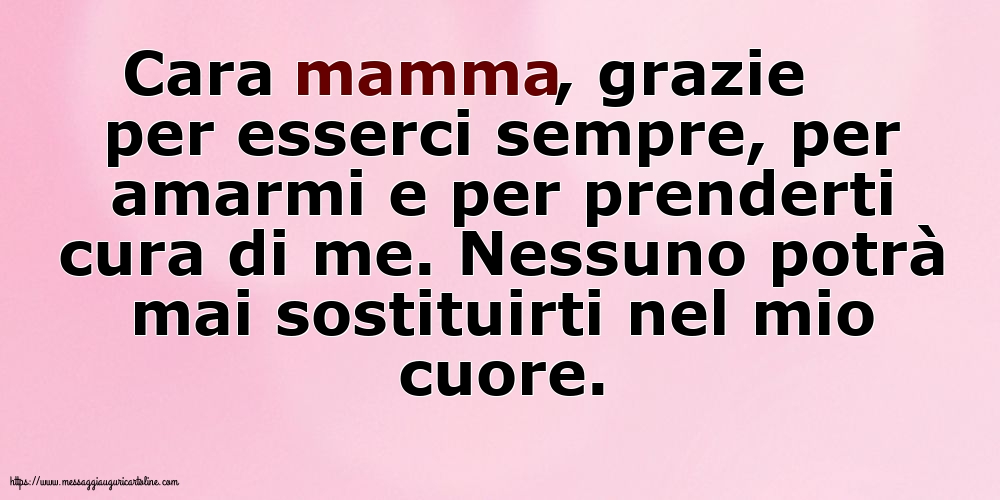 Famiglia Nessuno potrà mai sostituirti nel mio cuore
