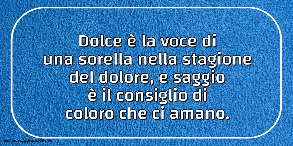 Famiglia Dolce è la voce di una sorella nella stagione del dolore