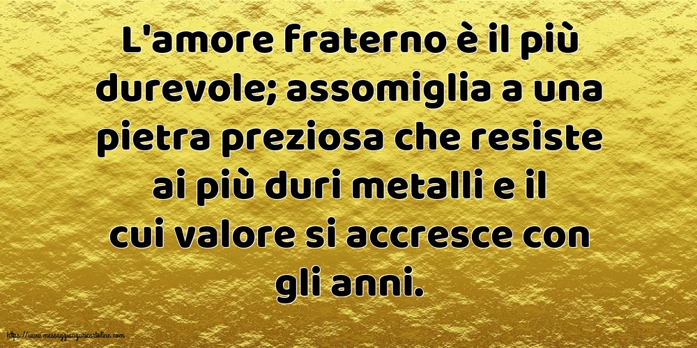 Famiglia L'amore fraterno