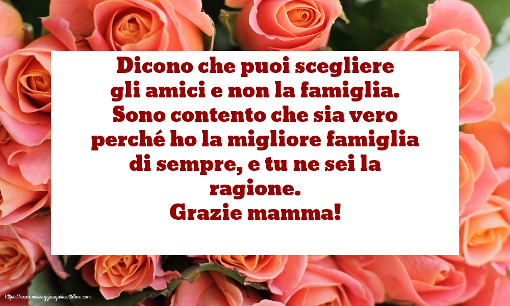 Famiglia Grazie mamma!