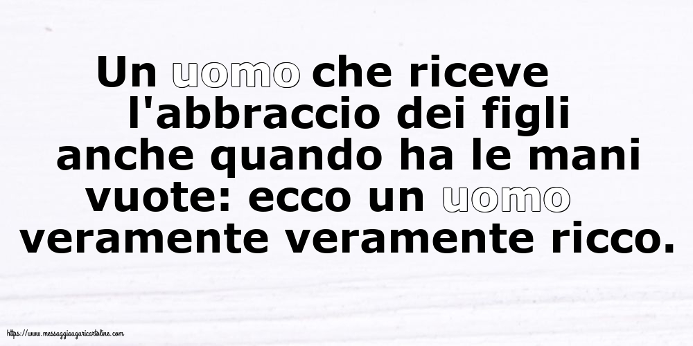 Famiglia In uomo veramente veramente ricco