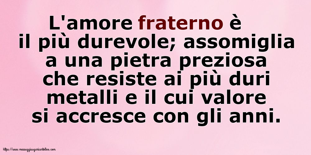 Famiglia L'amore fraterno