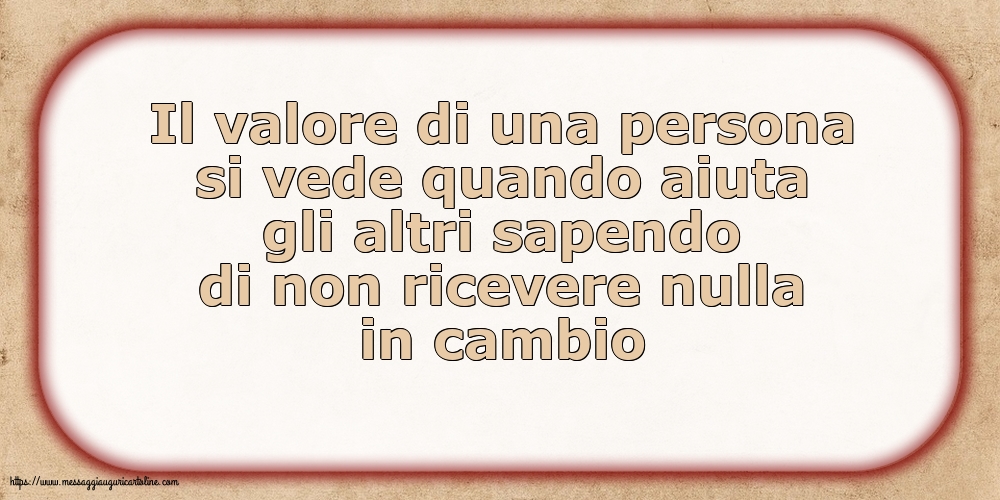 Famiglia Il valore di una persona