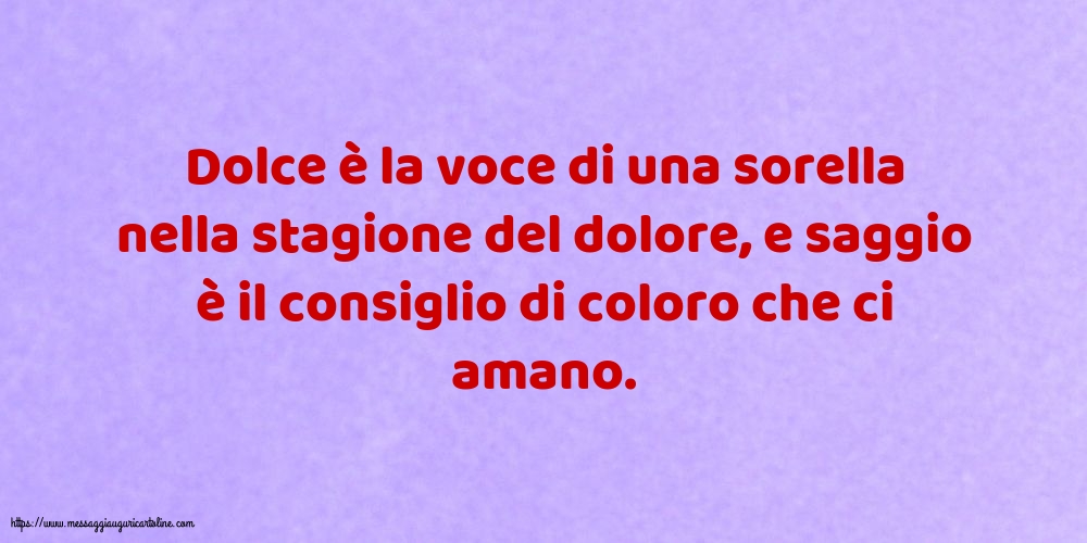 Famiglia Dolce è la voce di una sorella nella stagione del dolore
