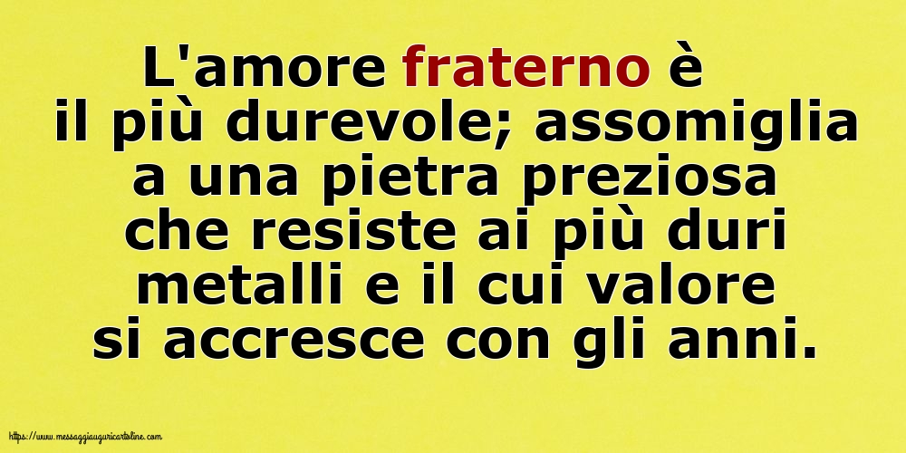 Famiglia L'amore fraterno