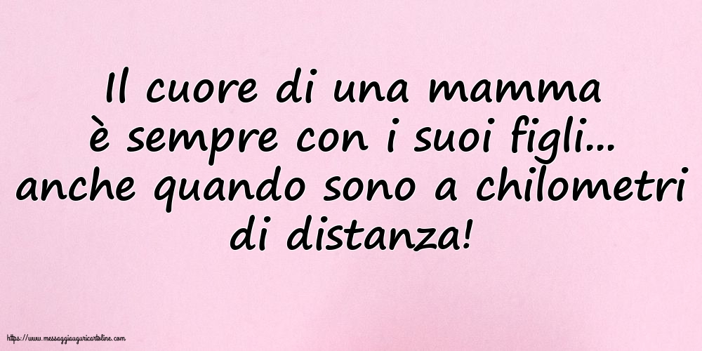 Famiglia Il cuore di una mamma