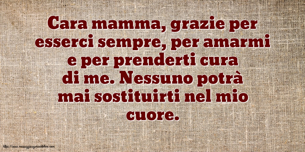 Famiglia Nessuno potrà mai sostituirti nel mio cuore
