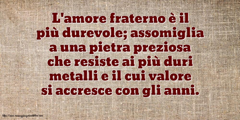 Famiglia L'amore fraterno