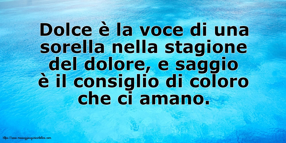 Famiglia Dolce è la voce di una sorella nella stagione del dolore