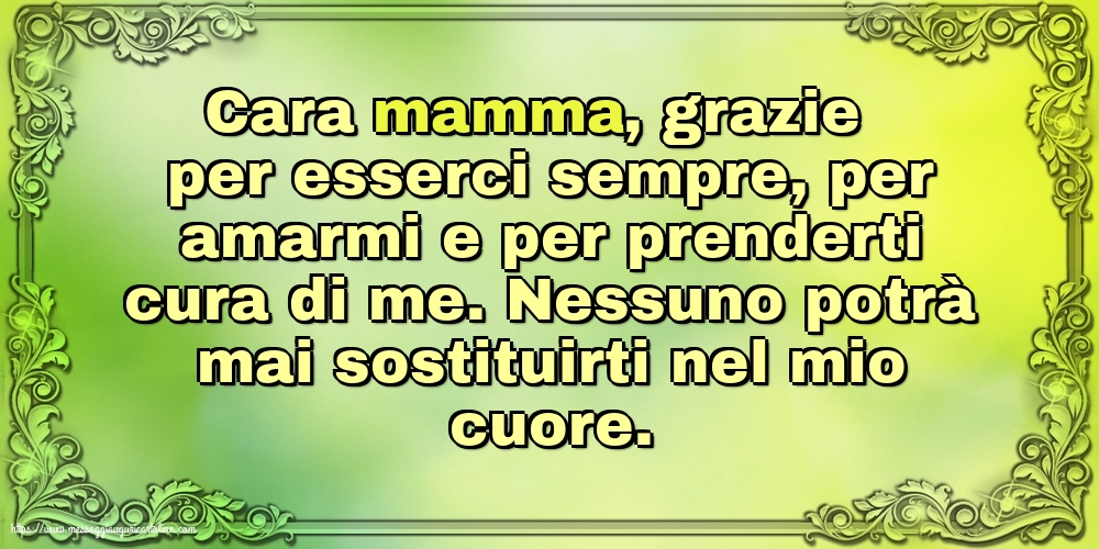 Famiglia Nessuno potrà mai sostituirti nel mio cuore
