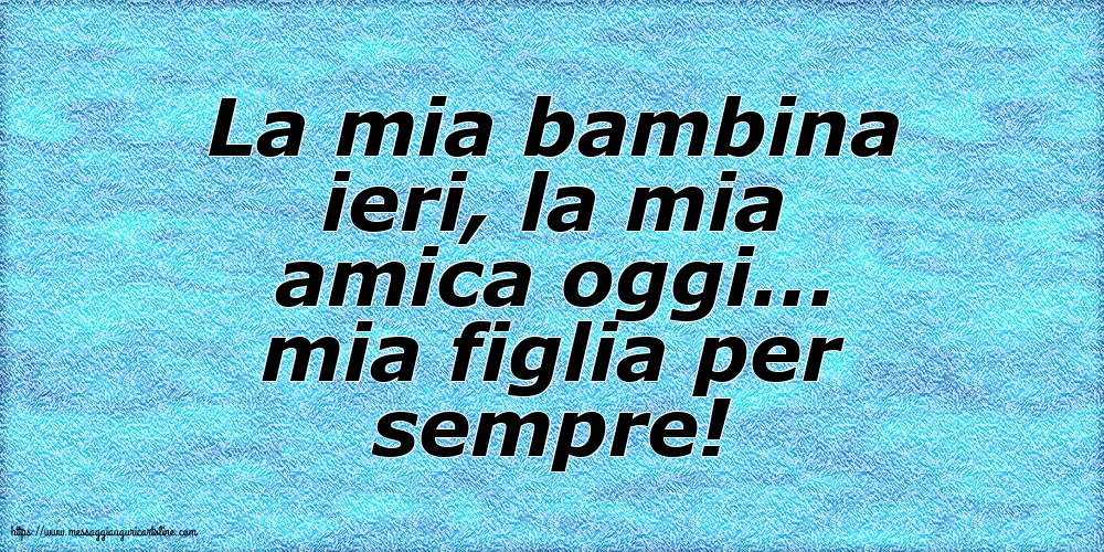 Famiglia La mia bambina ieri,