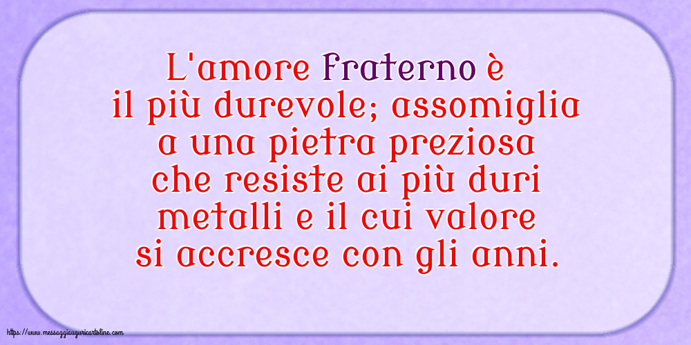 Famiglia L'amore fraterno