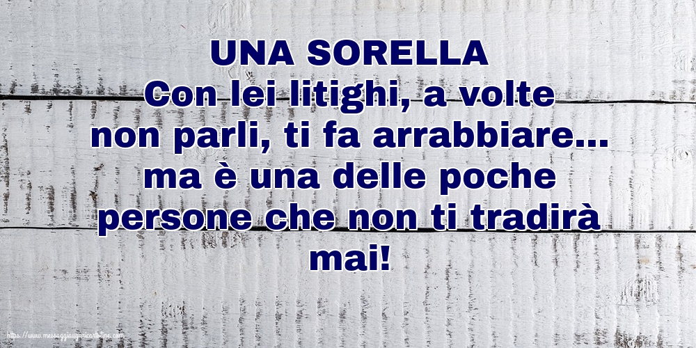 Famiglia UNA SORELLA