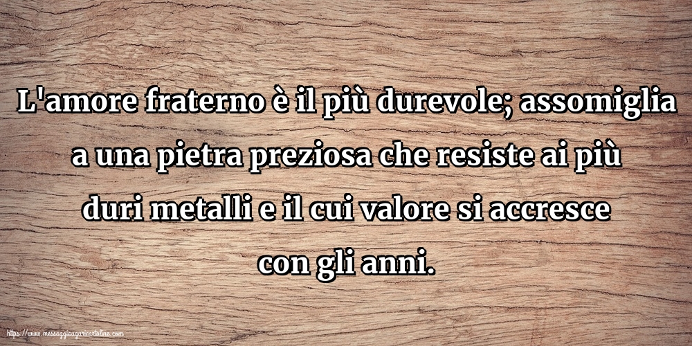 Famiglia L'amore fraterno