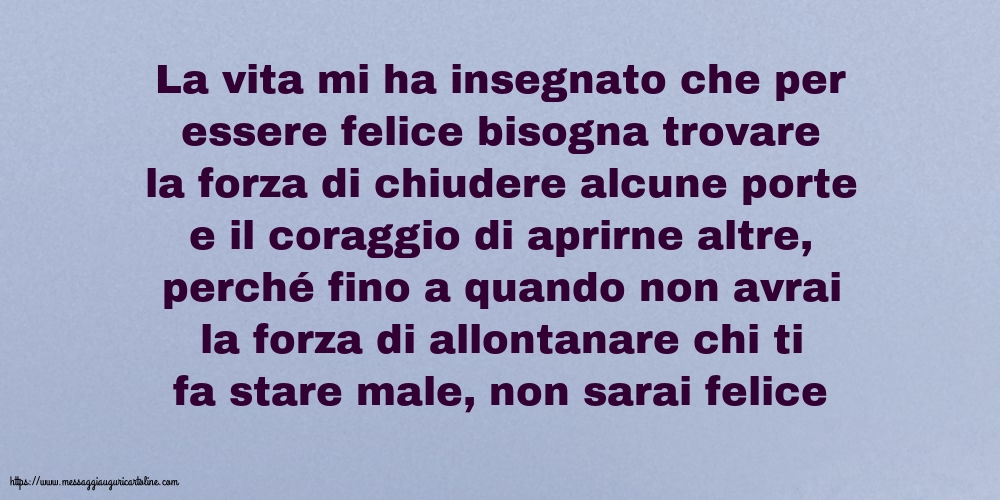 Famiglia La vita mi ha insegnato