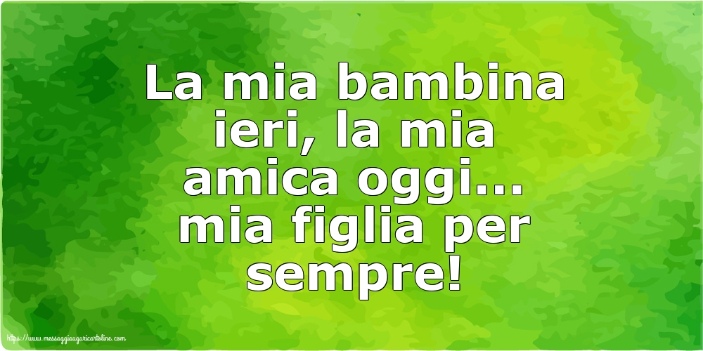 Famiglia La mia bambina ieri,