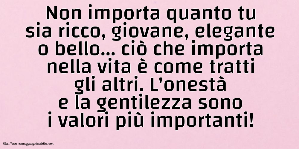 Famiglia Non importa quanto tu sia ricco