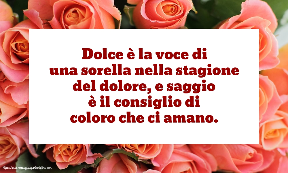 Famiglia Dolce è la voce di una sorella nella stagione del dolore