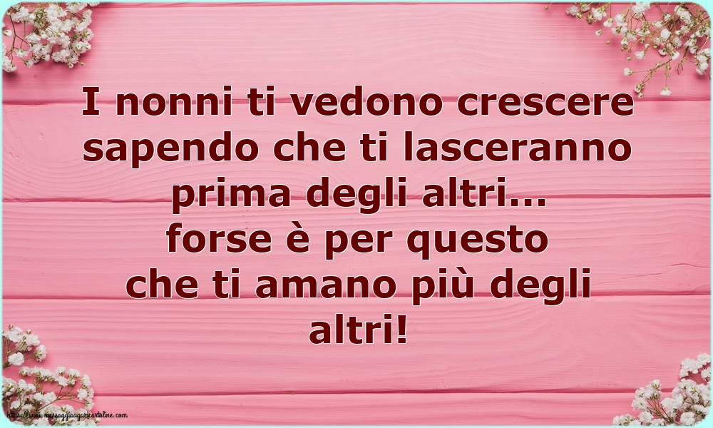 Famiglia I nonni ti vedono crescere