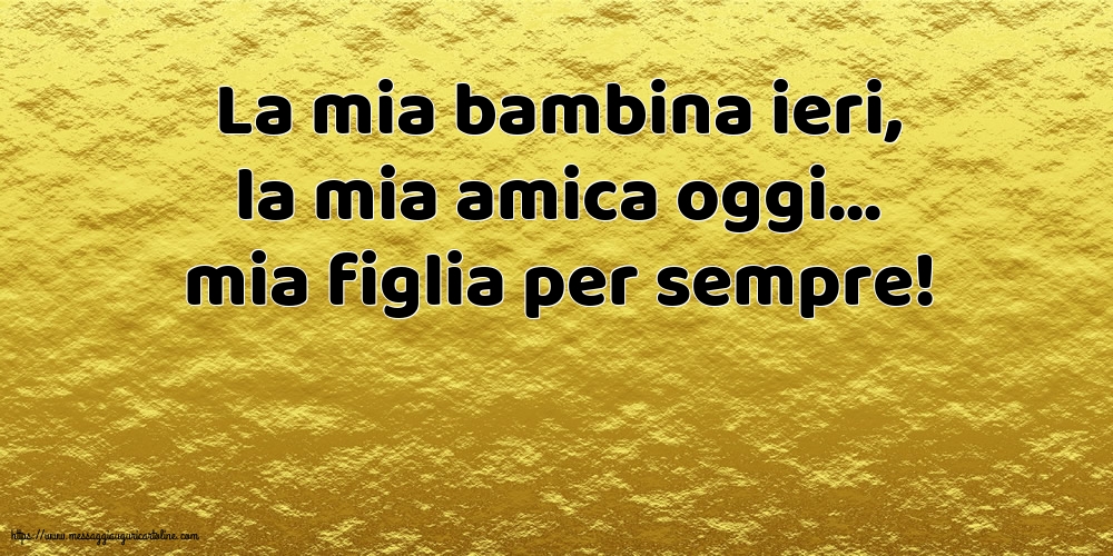 Famiglia La mia bambina ieri,