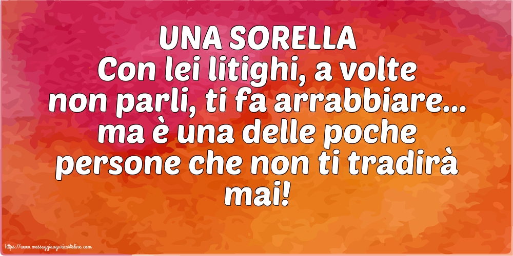 Famiglia UNA SORELLA