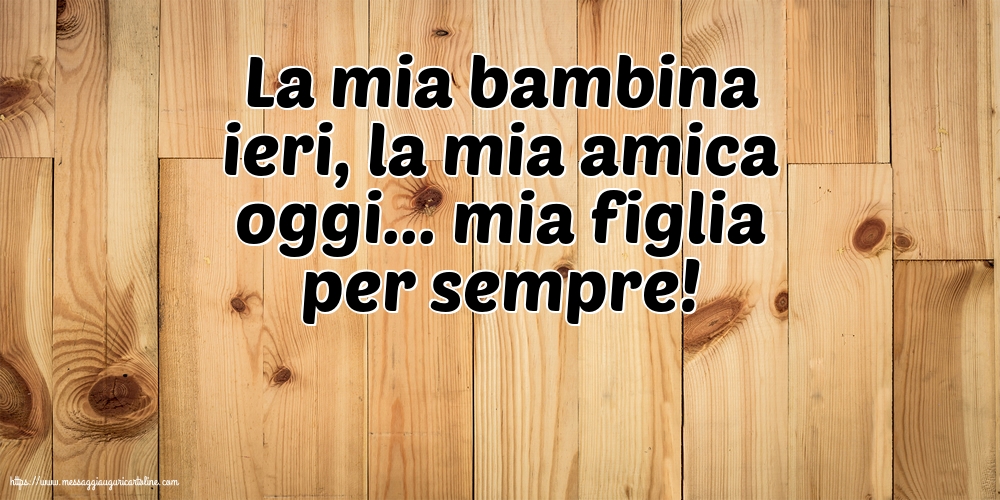 Famiglia La mia bambina ieri,