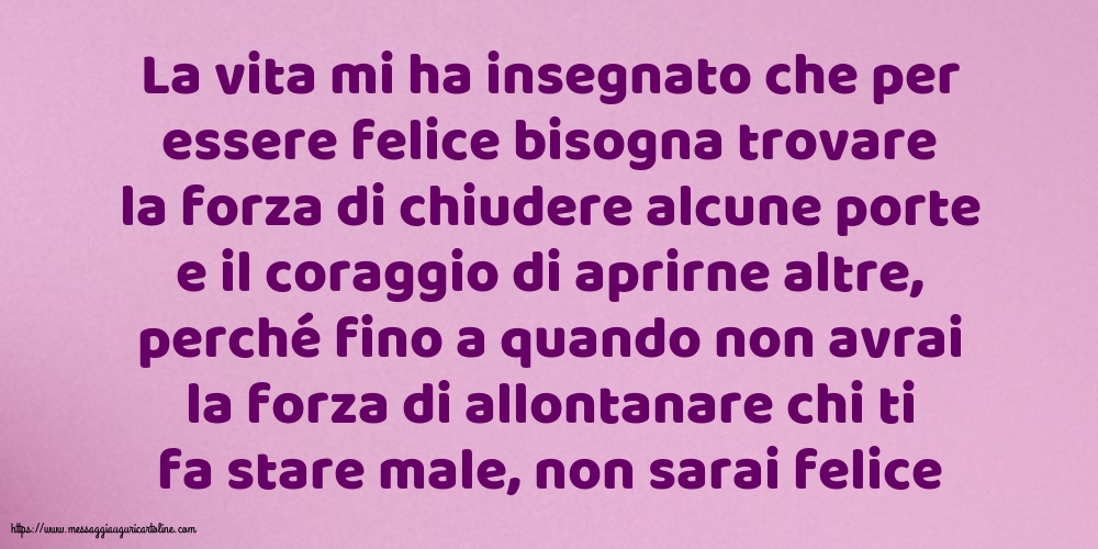 Famiglia La vita mi ha insegnato