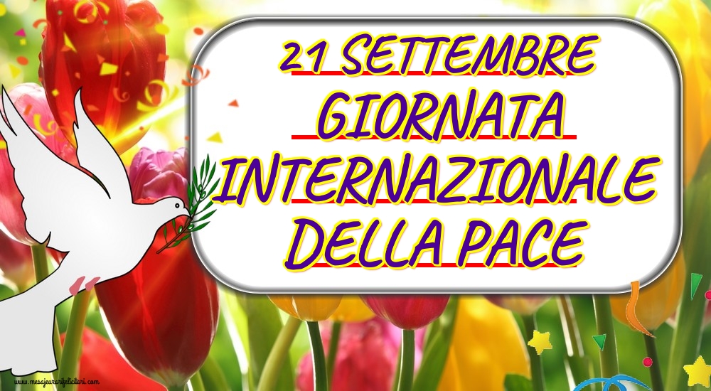 Cartoline sulla Famiglia - Giornata Internazionale Della Pace - messaggiauguricartoline.com