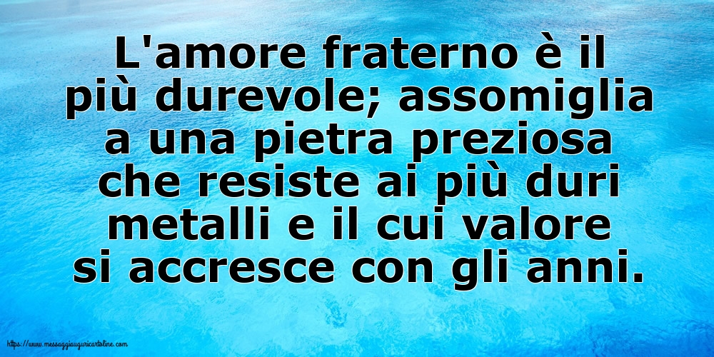 Famiglia L'amore fraterno