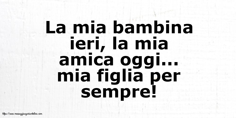 Famiglia La mia bambina ieri,