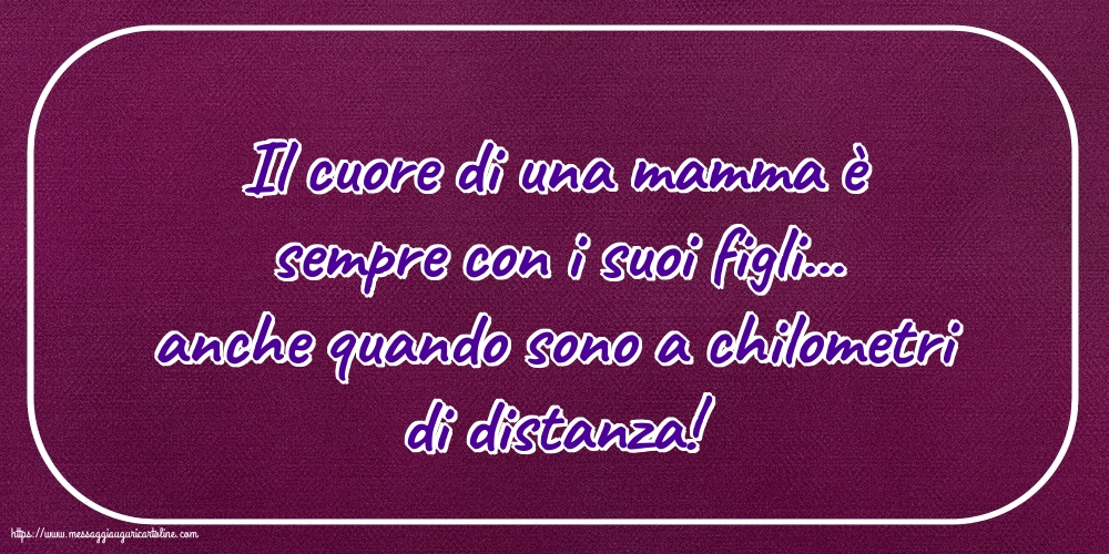 Famiglia Il cuore di una mamma