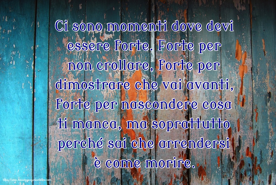Famiglia Ci sono momenti dove devi essere forte