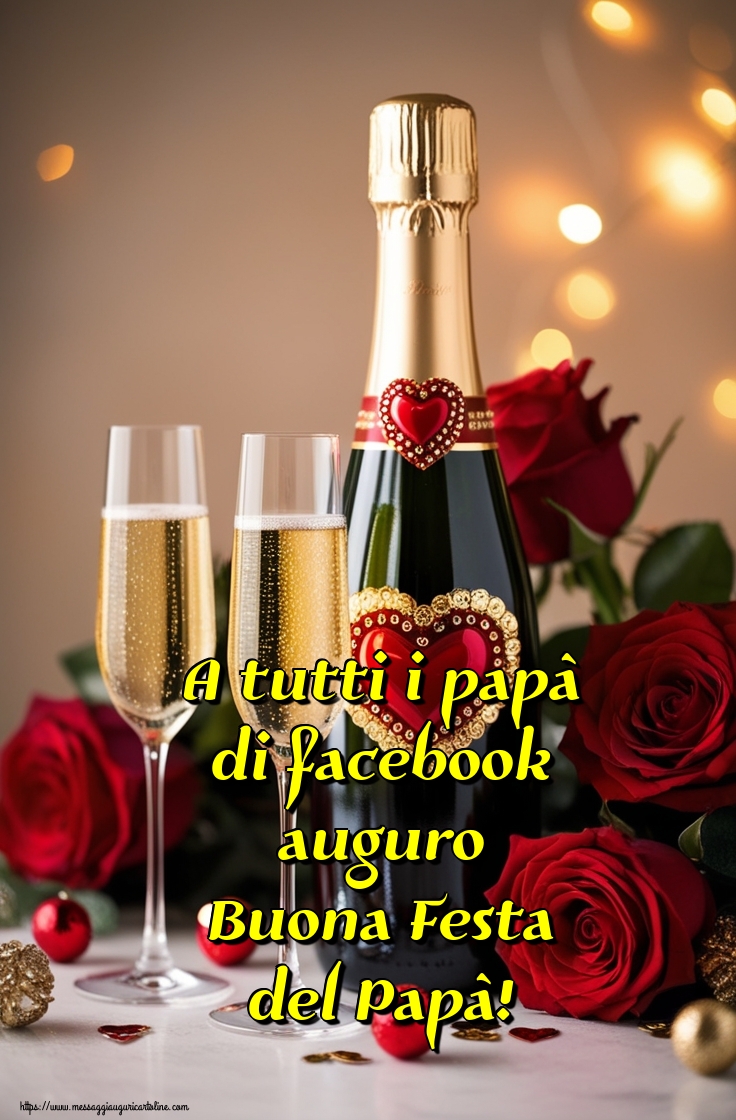 A tutti i papà di facebook auguro Buona Festa del Papà!