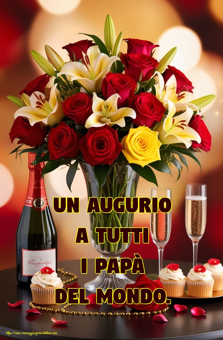 Un augurio a tutti i papà del mondo.