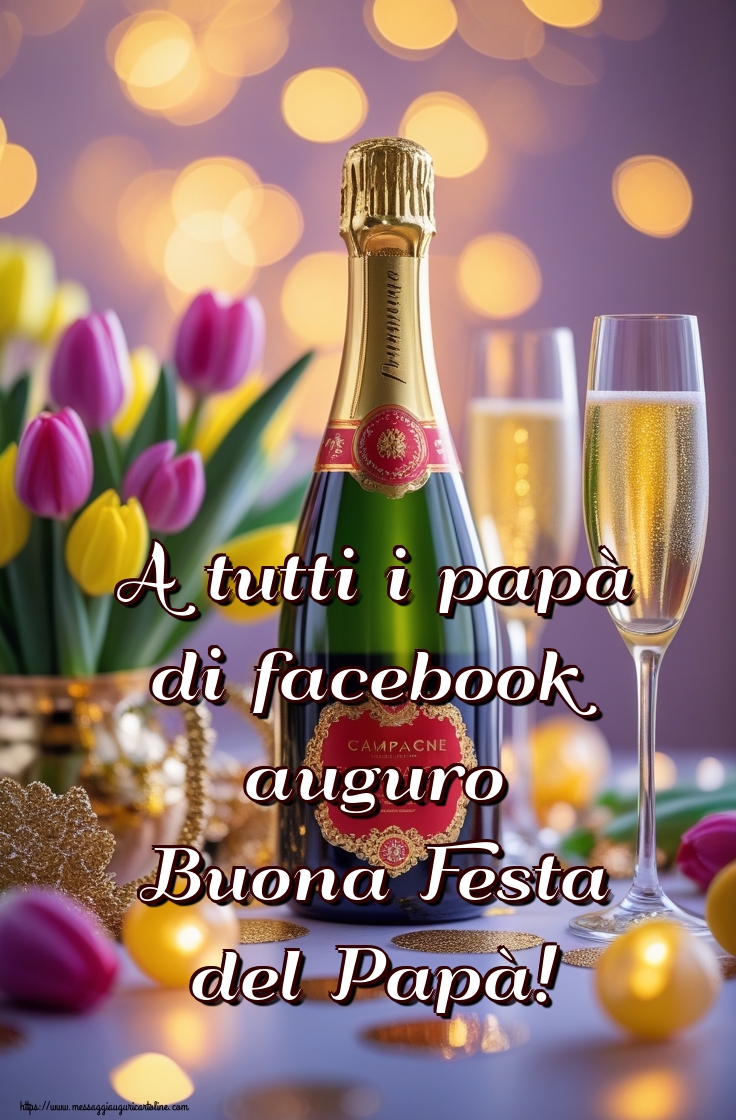 A tutti i papà di facebook auguro Buona Festa del Papà!
