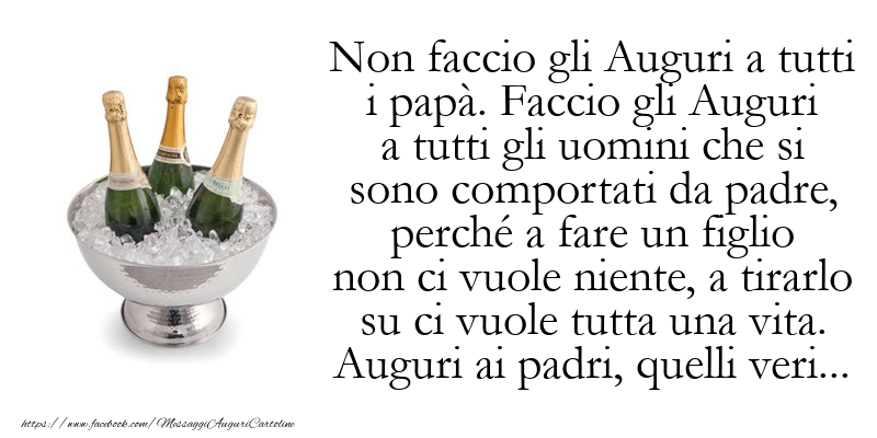 Auguri ai padri, quelli veri...