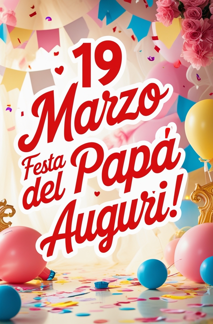 19 Marzo Festa del Papà Auguri!
