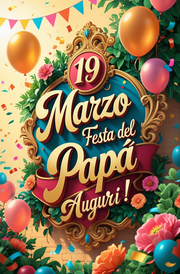 19 Marzo Festa del Papà Auguri!