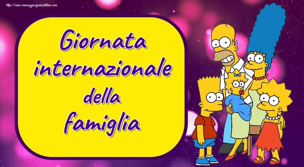 Cartoline per la Giornata della Famiglia - Giornata internazionale della famiglia - messaggiauguricartoline.com