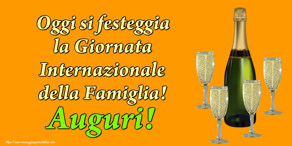 Oggi si festeggia la Giornata Internazionale della Famiglia! Auguri!