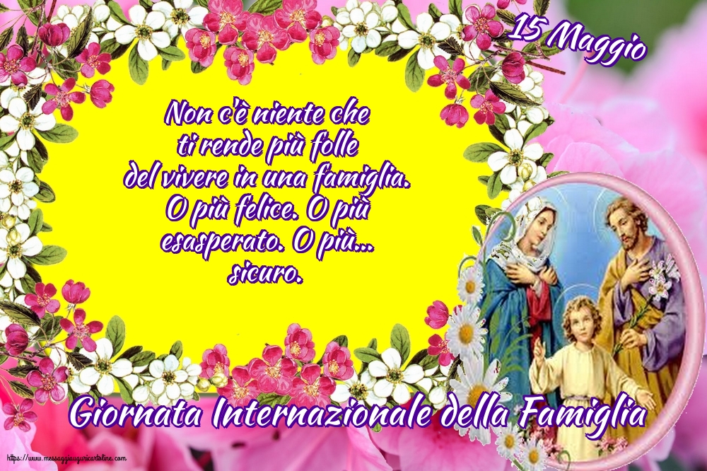 15 Maggio - Giornata Internazionale della Famiglia - Giornata Internazionale della Famiglia