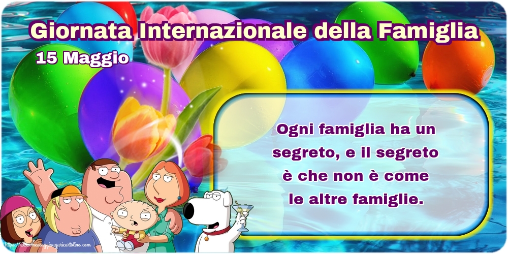 15 Maggio - Giornata Internazionale della Famiglia - Ogni famiglia ha un segreto