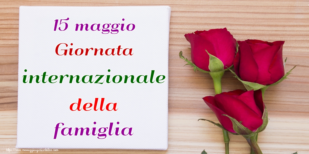 15 maggio Giornata internazionale della famiglia