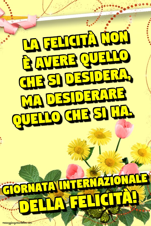 Giornata mondiale della felicità