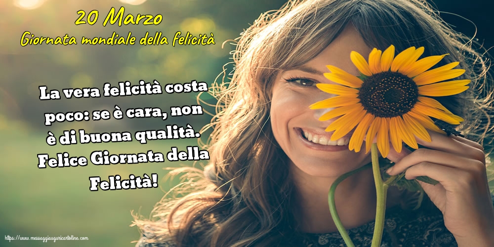 Giornata Internazionale della Felicità 20 Marzo - Giornata mondiale della felicità