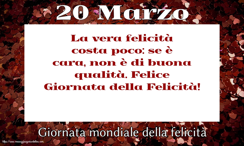 Giornata Internazionale della Felicità 20 Marzo - Giornata mondiale della felicità