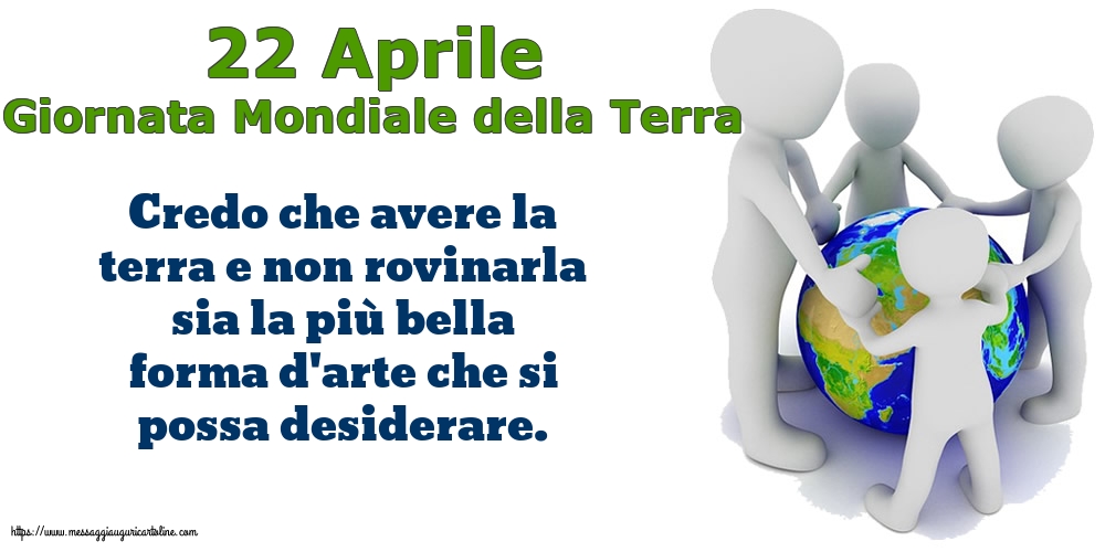 Giornata della Terra 22 Aprile - Giornata Mondiale della Terra
